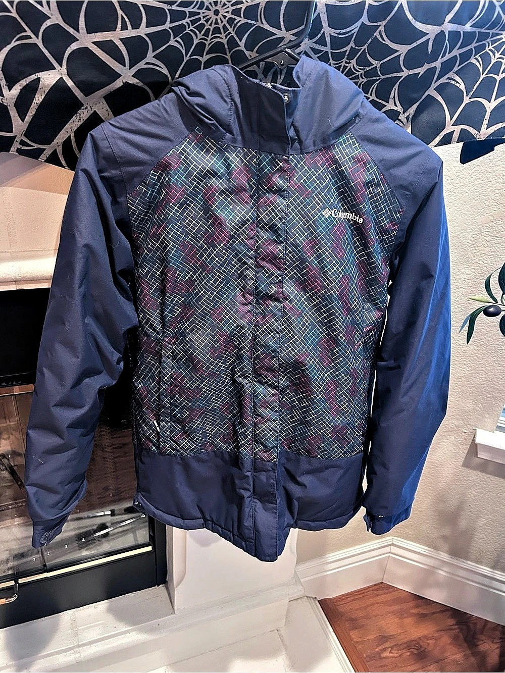 Columbia Kids Geometric Jacket Blue & Red